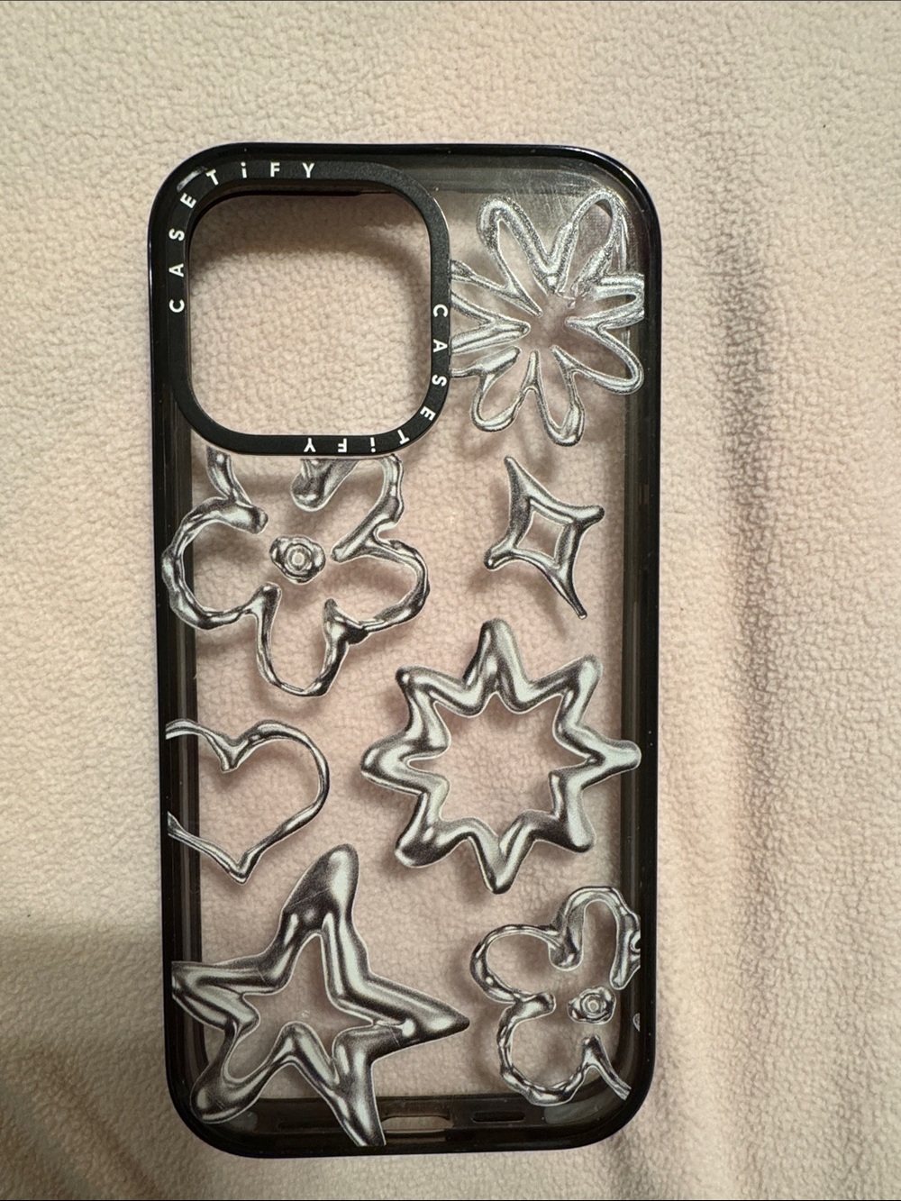 Casetify Chrome Doodles iPhone 15 PRO MAX case